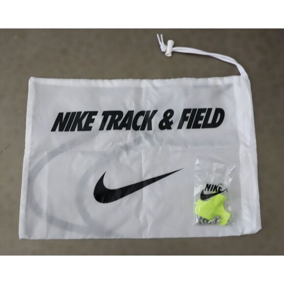 Nike Track & Field White Drawstring Tote Shoe Bag w/Replacement Spikes & Tool - Picture 1 of 7